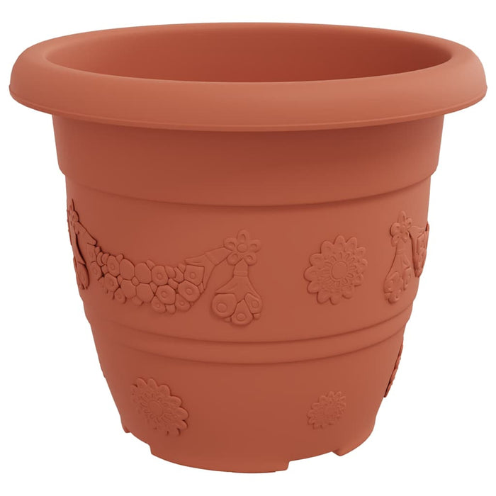 Ghiveci rotund pentru flori 24 pcs Roșu cărămidă Ø 26 x 21.5 cm - WALTI WALTI