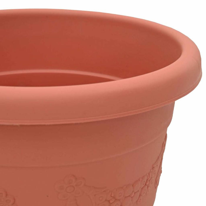 Ghiveci rotund pentru flori 24 pcs Roșu cărămidă Ø 26 x 21.5 cm - WALTI WALTI
