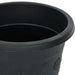 Ghiveci rotund pentru flori 24 pcs Negru Ø 26 x 21.5 cm Plastic - WALTI WALTI