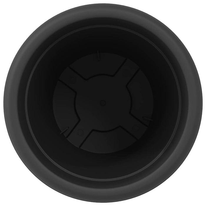 Ghiveci rotund pentru flori 24 pcs Negru Ø 26 x 21.5 cm Plastic - WALTI WALTI