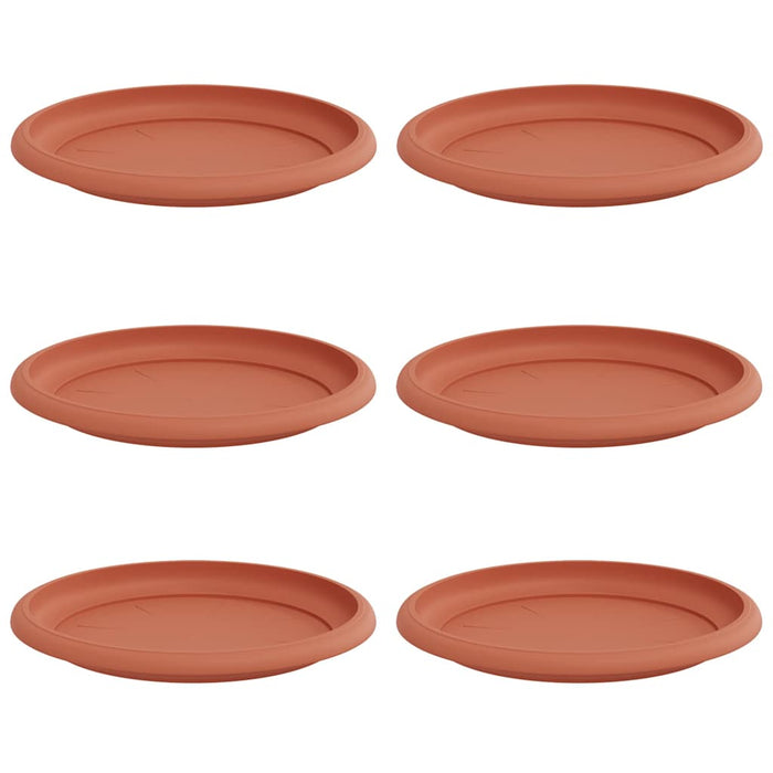 Tavă rotundă pentru flori 6 pcs Roșu cărămidă Ø 17,5 x 2 cm - WALTI WALTI