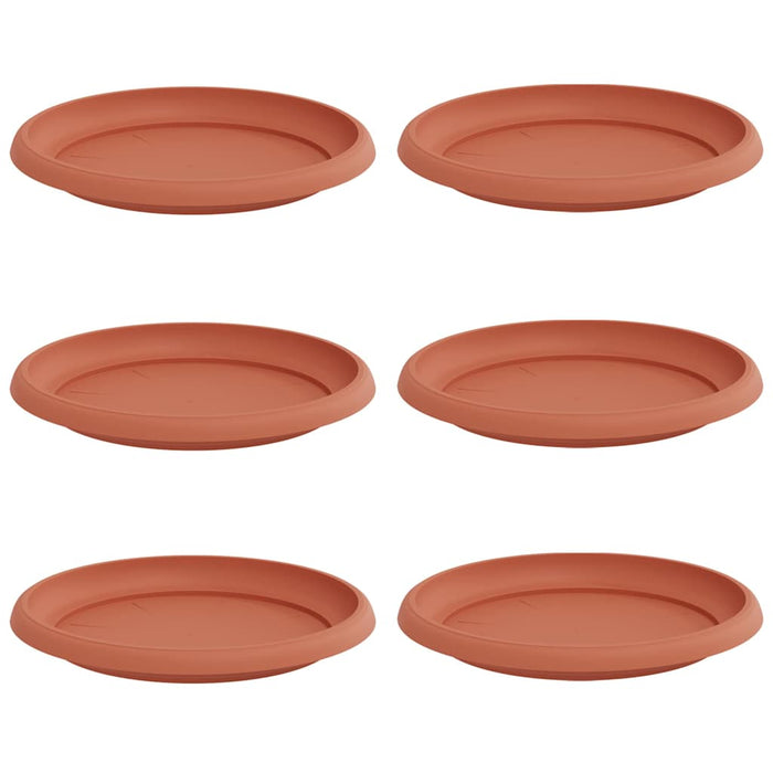 Tavă rotundă pentru flori 6 pcs Roșu cărămidă Ø 21,5 x 2,5 cm - WALTI WALTI
