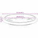 Tavă rotundă pentru flori 6 pcs Roșu cărămidă Ø 21,5 x 2,5 cm - WALTI WALTI