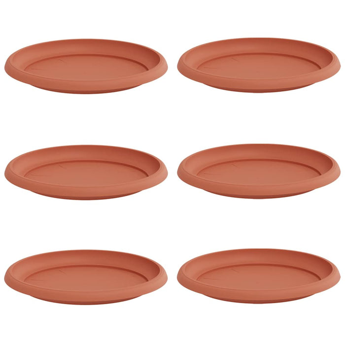 Tavă rotundă pentru flori 6 pcs Roșu cărămidă Ø 23,5 x 2,5 cm - WALTI WALTI