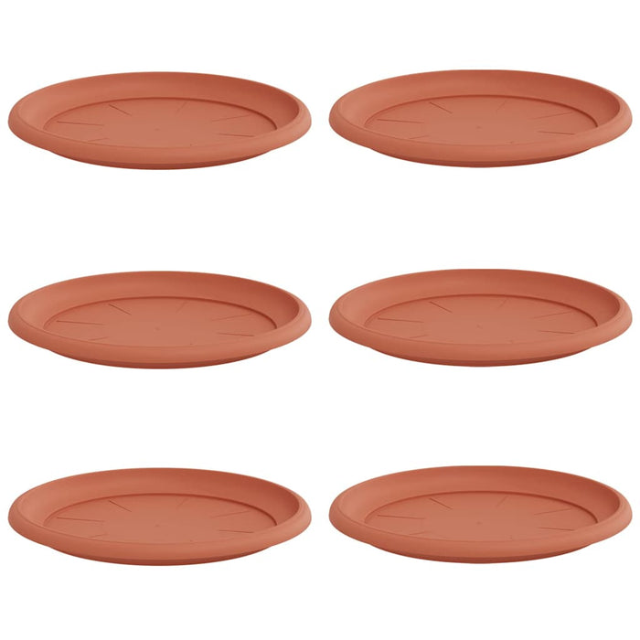 Tavă rotundă pentru flori 6 pcs Roșu cărămidă Ø 27 x 2,5 cm - WALTI WALTI