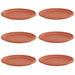 Tavă rotundă pentru flori 6 pcs Roșu cărămidă Ø 27 x 2,5 cm - WALTI WALTI