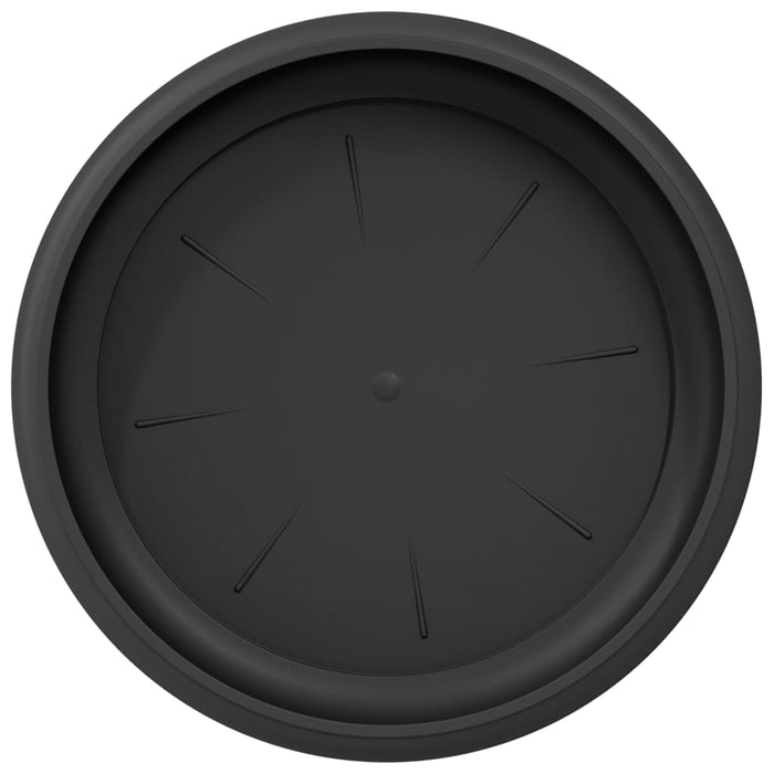 Tavă rotundă pentru flori 6 pcs Negru Ø 14 x 2 cm Plastic - WALTI WALTI