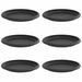Tavă rotundă pentru flori 6 pcs Negru Ø 17,5 x 2 cm Plastic - WALTI WALTI