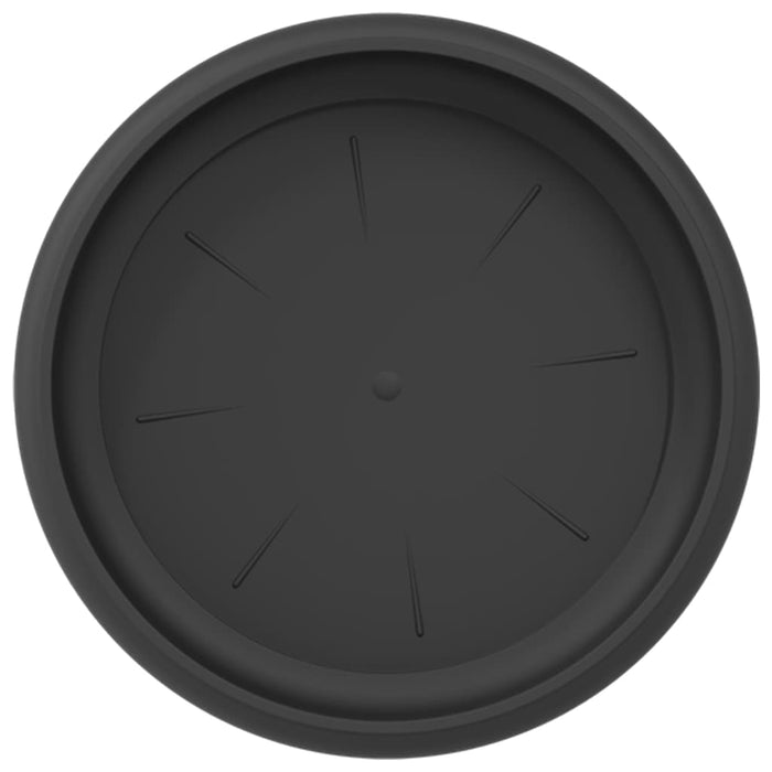 Tavă rotundă pentru flori 6 pcs Negru Ø 17,5 x 2 cm Plastic - WALTI WALTI
