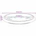 Tavă rotundă pentru flori 6 pcs Negru Ø 19 x 2 cm Plastic - WALTI WALTI