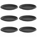 Tavă rotundă pentru flori 6 pcs Negru Ø 14 x 2 cm Plastic - WALTI WALTI