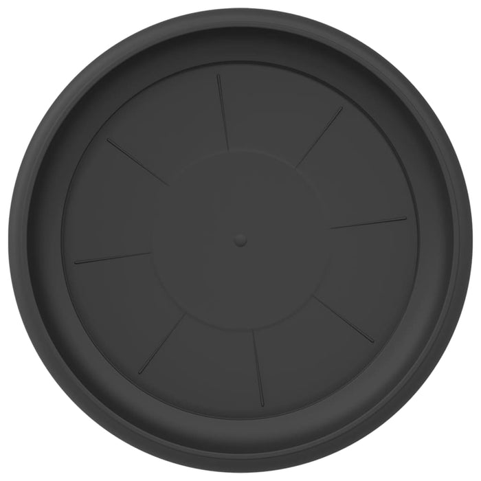 Tavă rotundă pentru flori 6 pcs Negru Ø 14 x 2 cm Plastic WALTI