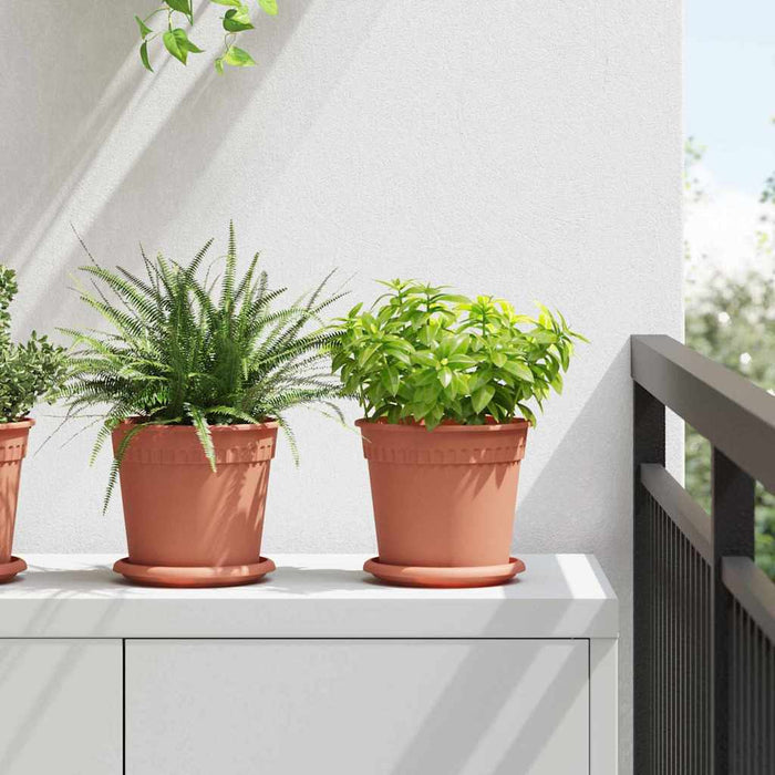 Tavă rotundă pentru flori 24 pcs Roșu cărămidă Ø 14 x 2 cm WALTI