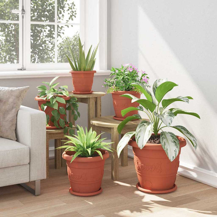 Tavă rotundă pentru flori 24 pcs Roșu cărămidă Ø 21,5 x 2,5 cm - WALTI WALTI