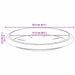 Tavă rotundă pentru flori 24 pcs Roșu cărămidă Ø 23,5 x 2,5 cm - WALTI WALTI