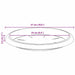 Tavă rotundă pentru flori 24 pcs Roșu cărămidă Ø 27 x 2,5 cm - WALTI WALTI