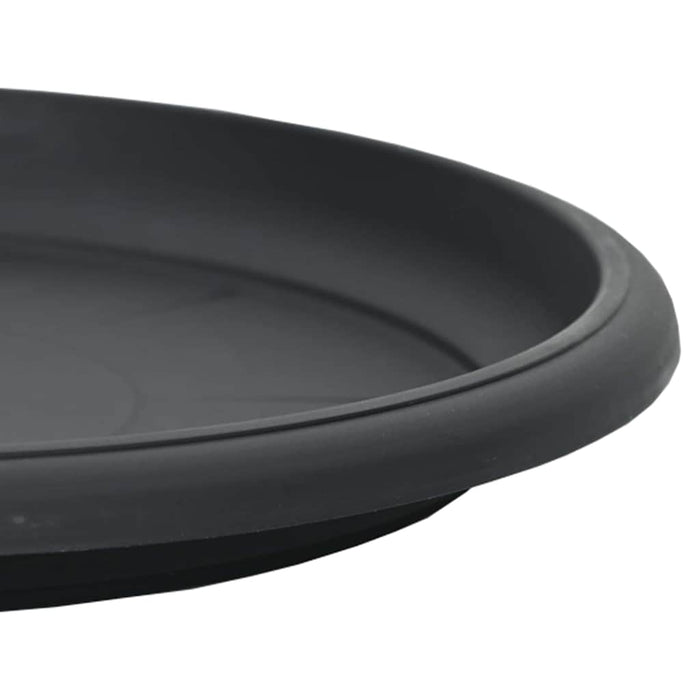 Tavă rotundă pentru flori 24 pcs Negru Ø 23,5 x 2,5 cm Plastic WALTI