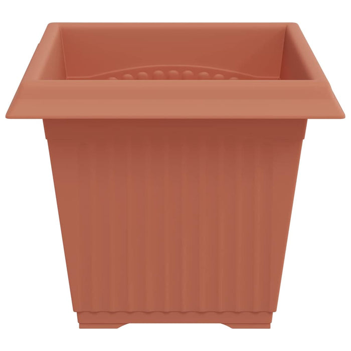 Vază pătrată pentru flori 6 pcs Roșu cărămidă 20 x 20 x 16 cm - WALTI WALTI