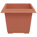 Vază pătrată pentru flori 6 pcs Roșu cărămidă 23 x 23 x 17,5 cm - WALTI WALTI