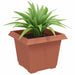 Vază pătrată pentru flori 6 pcs Roșu cărămidă 23 x 23 x 17,5 cm - WALTI WALTI