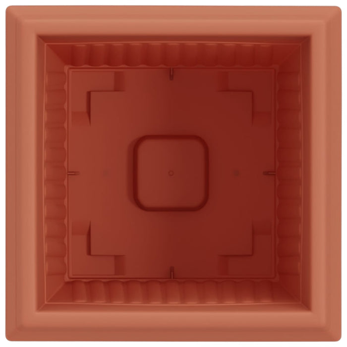 Vază pătrată pentru flori 6 pcs Roșu cărămidă 23 x 23 x 17,5 cm - WALTI WALTI