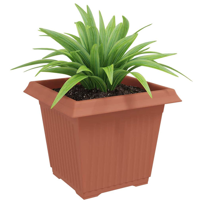 Vază pătrată pentru flori 6 pcs Roșu cărămidă Plastic - WALTI WALTI