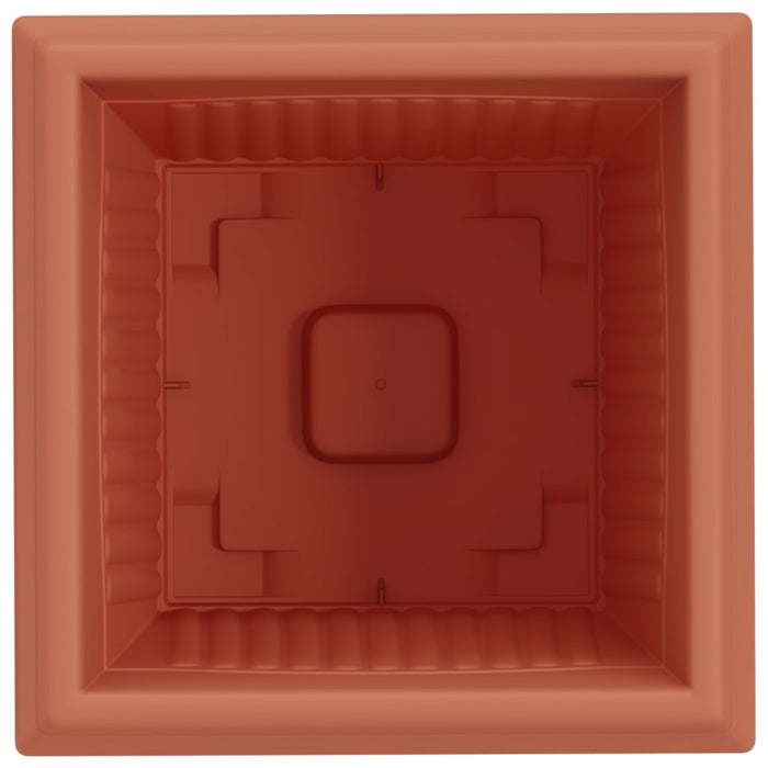 Vază pătrată pentru flori 6 pcs Roșu cărămidă 33 x 33 x 26 cm - WALTI WALTI