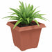 Vază pătrată pentru flori 6 pcs Roșu cărămidă 38 x 38 x 30 cm - WALTI WALTI