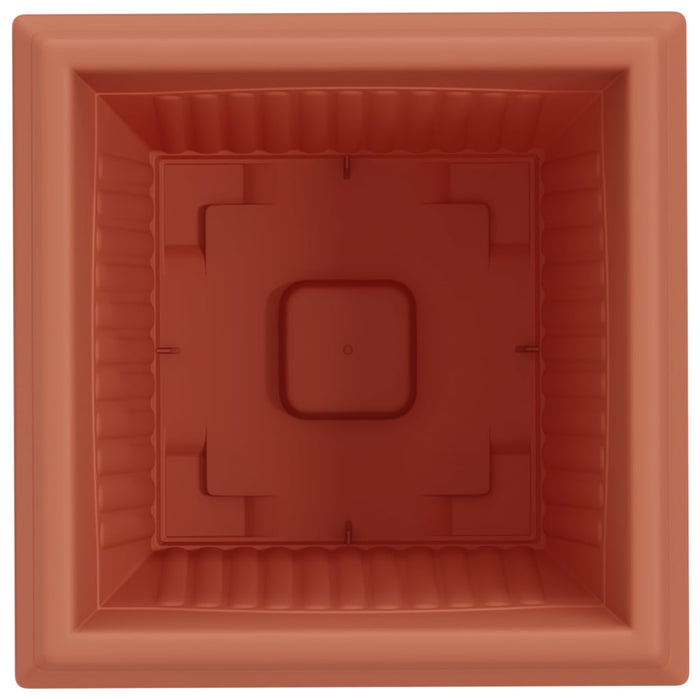 Vază pătrată pentru flori 6 pcs Roșu cărămidă 38 x 38 x 30 cm - WALTI WALTI