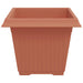 Vază pătrată pentru flori 6 pcs Roșu cărămidă 43 x 43 x 33,5 cm - WALTI WALTI