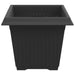 Vază pătrată pentru flori 6 pcs Negru 20 x 20 x 16 cm Plastic - WALTI WALTI