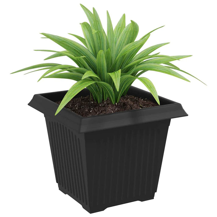 Vază pătrată pentru flori 6 pcs Negru 20 x 20 x 16 cm Plastic - WALTI WALTI