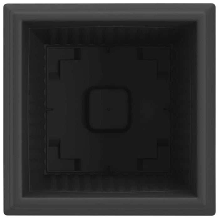 Vază pătrată pentru flori 6 pcs Negru 20 x 20 x 16 cm Plastic - WALTI WALTI