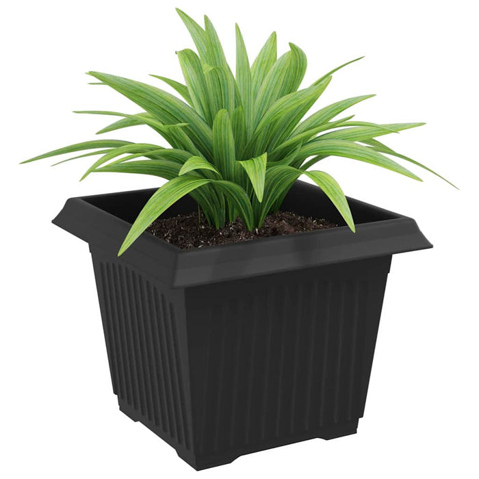 Vază pătrată pentru flori 6 pcs Negru 23 x 23 x 17,5 cm Plastic - WALTI WALTI