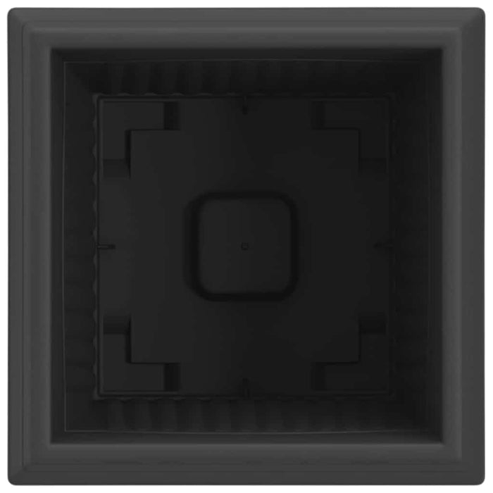 Vază pătrată pentru flori 6 pcs Negru 23 x 23 x 17,5 cm Plastic - WALTI WALTI