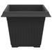 Vază pătrată pentru flori 6 pcs Negru 28,5 x 28,5 x 22 cm - WALTI WALTI