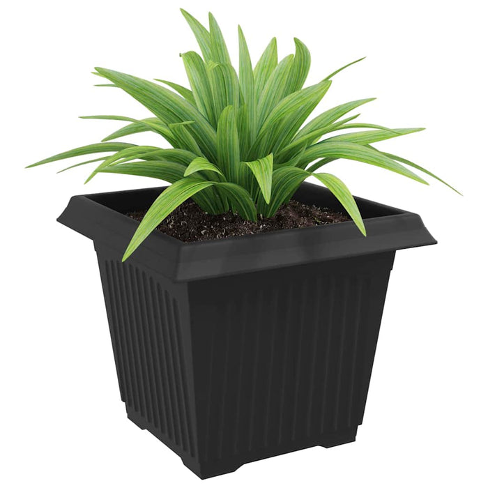 Vază pătrată pentru flori 6 pcs Negru 28,5 x 28,5 x 22 cm - WALTI WALTI