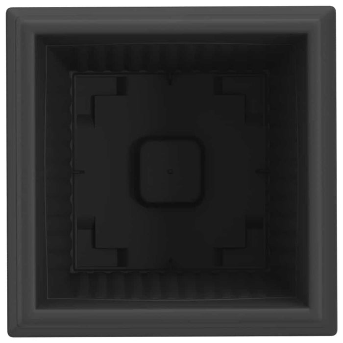 Vază pătrată pentru flori 6 pcs Negru 28,5 x 28,5 x 22 cm - WALTI WALTI