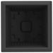 Vază pătrată pentru flori 6 pcs Negru 28,5 x 28,5 x 22 cm - WALTI WALTI