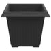 Vază pătrată pentru flori 6 pcs Negru 33 x 33 x 26 cm Plastic - WALTI WALTI