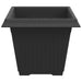 Vază pătrată pentru flori 6 pcs Negru 38 x 38 x 30 cm Plastic - WALTI WALTI