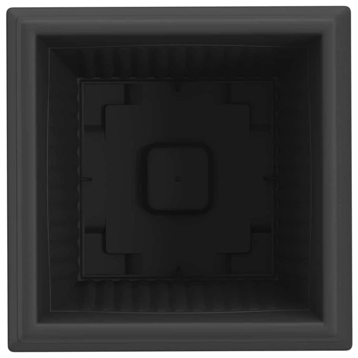 Vază pătrată pentru flori 6 pcs Negru 38 x 38 x 30 cm Plastic - WALTI WALTI