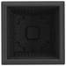 Vază pătrată pentru flori 6 pcs Negru 38 x 38 x 30 cm Plastic - WALTI WALTI