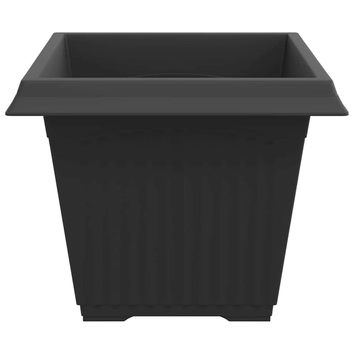 Vază pătrată pentru flori 6 pcs Negru 43 x 43 x 33,5 cm Plastic - WALTI WALTI