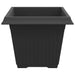 Vază pătrată pentru flori 6 pcs Negru 43 x 43 x 33,5 cm Plastic - WALTI WALTI