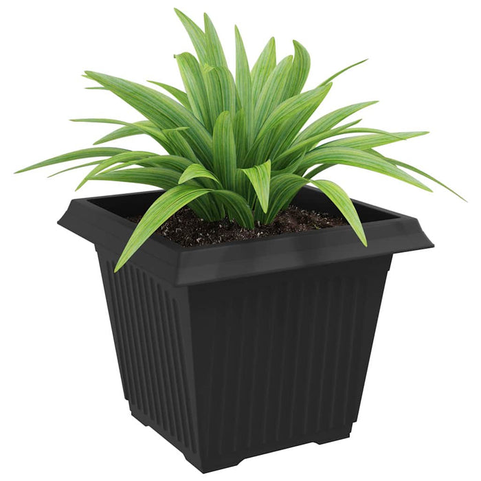 Vază pătrată pentru flori 6 pcs Negru 43 x 43 x 33,5 cm Plastic - WALTI WALTI