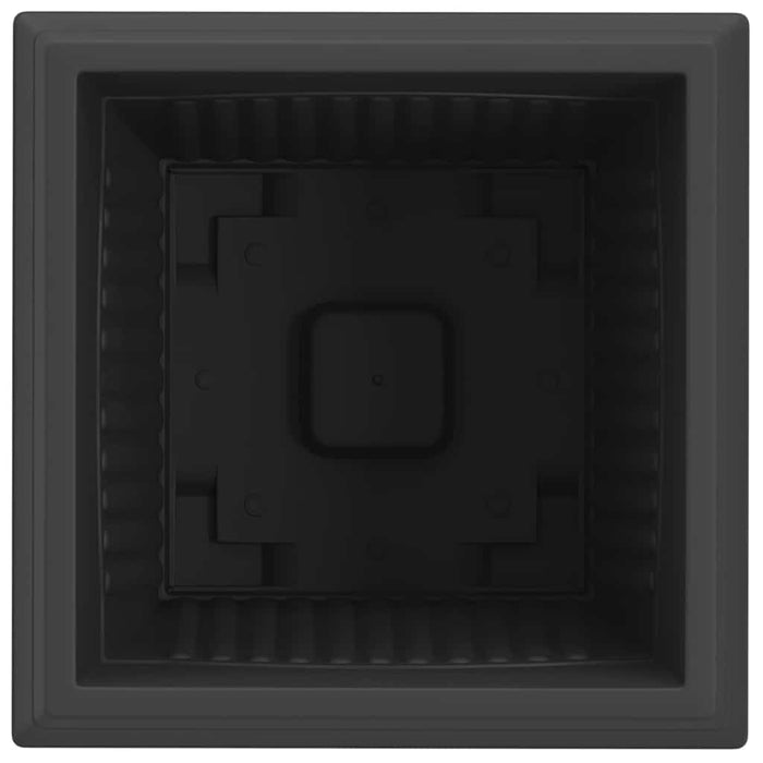 Vază pătrată pentru flori 6 pcs Negru 43 x 43 x 33,5 cm Plastic - WALTI WALTI