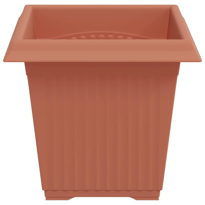 Vază pătrată pentru flori 24 pcs Roșu cărămidă 16 x 16 x 14 cm - WALTI WALTI