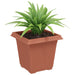 Vază pătrată pentru flori 24 pcs Roșu cărămidă 16 x 16 x 14 cm - WALTI WALTI