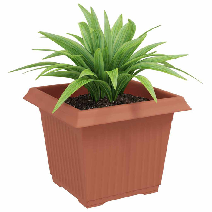 Vază pătrată pentru flori 24 pcs Roșu cărămidă Plastic - WALTI WALTI